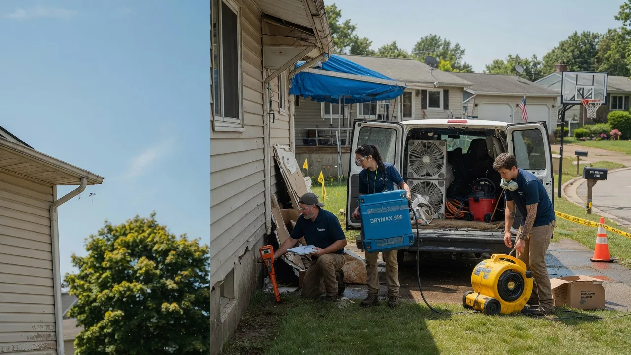 Ceiling Leak Cleanup in Seville, OH near me